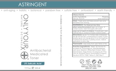 Antibacterial Medicated Toner (7.7 Oz Antibacterial Medicated Toner 121514)